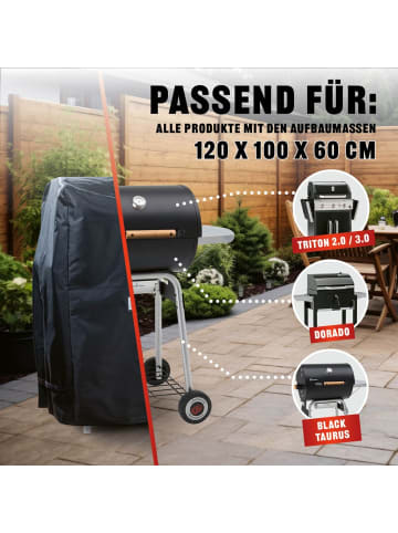 Landmann Wetterschutzhaube 15706-B Premium 60x96x120cm schwarz Schwarz