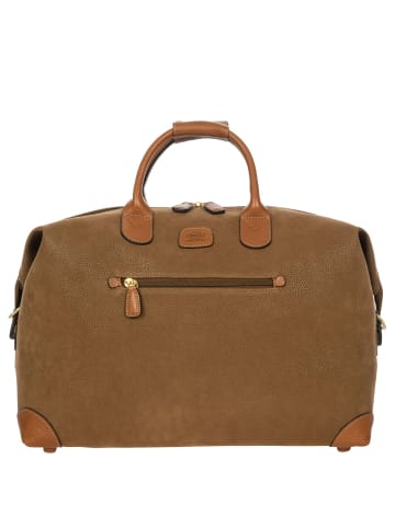BRIC`s Life Weekender - Reisetasche 43 cm (olive) in camel