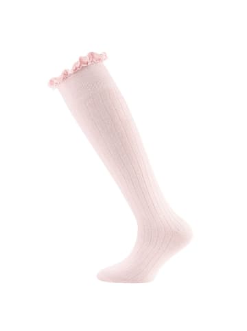 ewers 2er-Set Kniestrümpfe 2er Pack Spitze in rosa-flieder