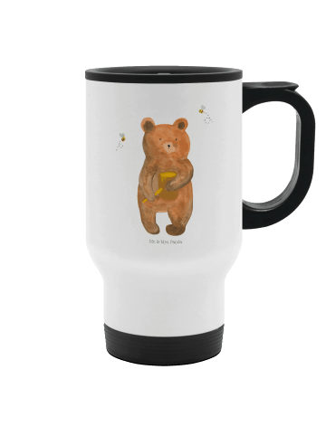 Mr. & Mrs. Panda Thermobecher Für Tee Bär Honig ohne Spruch in Weiß