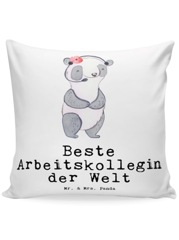Mr. & Mrs. Panda Kopfkissen Panda Beste Arbeitskollegin der Welt... in Weiß