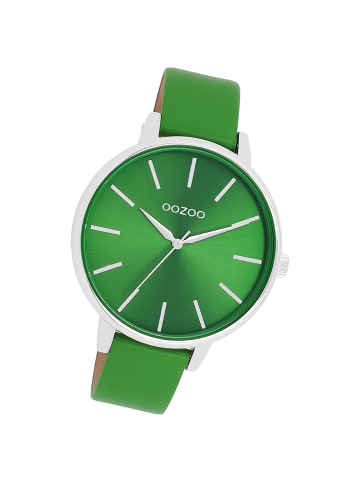 Oozoo Analog-Armbanduhr Oozoo Timepieces grün groß (ca. 42mm)