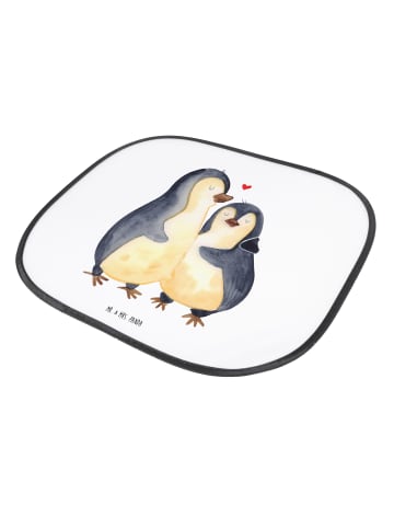 Mr. & Mrs. Panda Sonnenschutz Auto Pinguine Einschlafen ohne Spruch in Weiß