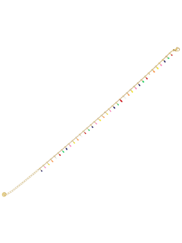 Adeliás Damen Anhänger aus Edelstahl mit Perle in gold