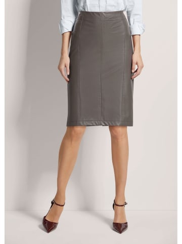 MADELEINE Bleistift-Rock im Leder-Look in graphit