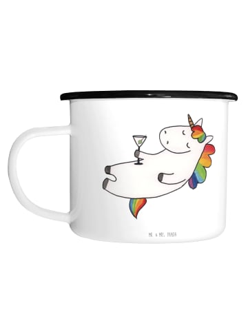 Mr. & Mrs. Panda Trinkbecher Einhorn Blümchentail ohne Spruch in Weiß
