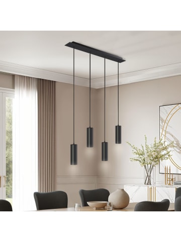 tectake Pendelleuchte Lumea 75 x 9 x 146 cm , schwarz