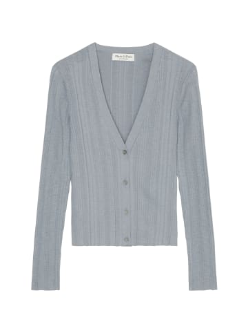 Marc O'Polo Rippstrick-Cardigan slim in nordic sea