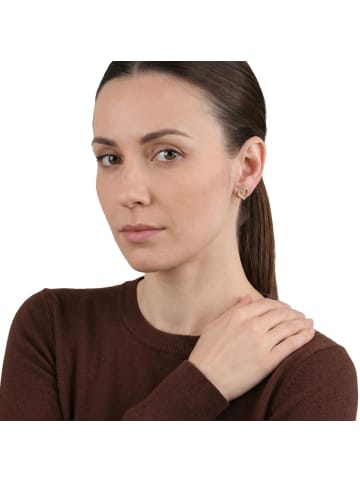 Amor Ohrstecker Silber 925, gelbvergoldet in gold