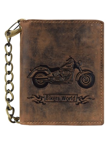 Greenburry Vintage Bike Geldbörse Leder 10 cm braun