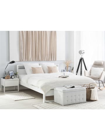 Beliani Doppelbett GIULIA in Weiß - (W) 185 x (H) 86 x (L) 213 cm