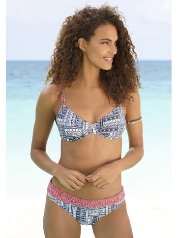 s.Oliver Bügel-Bikini-Top in blau-rot