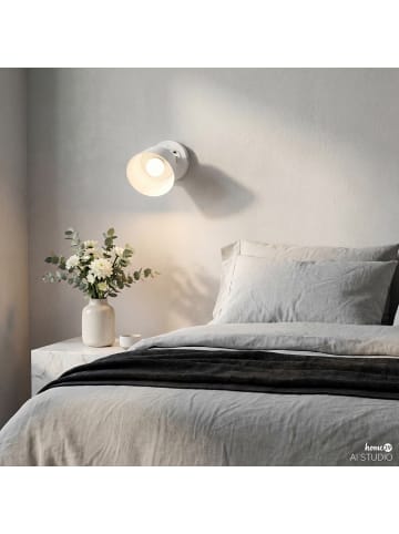 home24 Akku-Wandleuchte SMI in Weiß