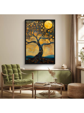 MuchoWow Poster mit Leiste Vollmond