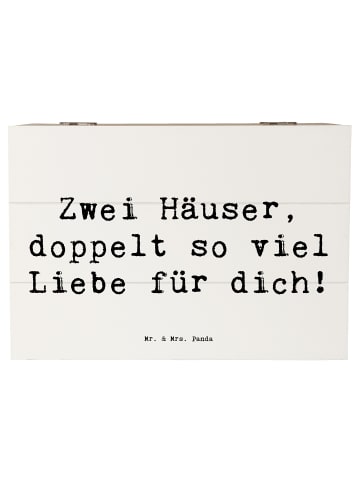 Mr. & Mrs. Panda Box Spruch Trennung von den Eltern mit Spruch in Weiß