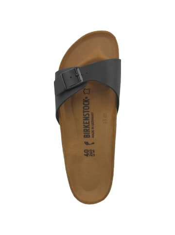 Birkenstock Pantolette Madrid Birko-Flor normal in schwarz