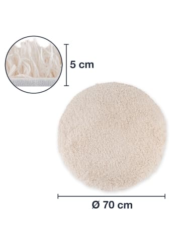 WohnDirect Badezimmerteppich VIENNA 1 in Creme