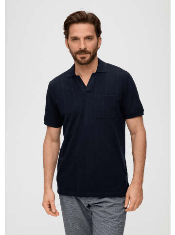 s.Oliver Polo-Shirt kurzarm in Blau