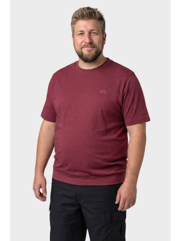 Men Plus Kurzarm T-Shirt in kupfer braun