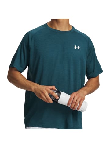 Under Armour Tech Textured SS in Dunkelblau