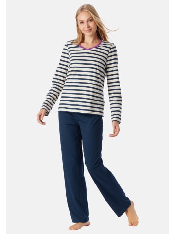 Schiesser Schlafanzug Casual Essentials in Seasalt