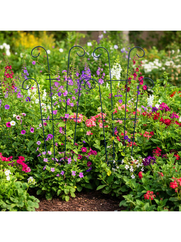 relaxdays 4 x Rankgitter in Schwarz - (B)30 x (H)60 cm