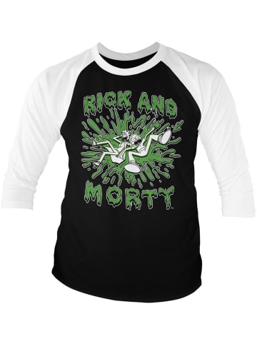 Rick and Morty Longsleeve in Weiß