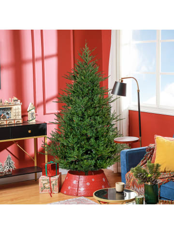 HOMCOM Weihnachtsbaum-95L x 95B x 150H cm-Grün