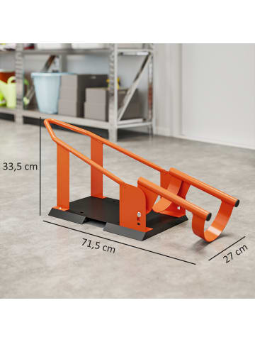 HOMCOM Motorradständer,27L x 71,5B x 33,5H cm,Orange