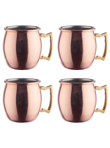 Butlers Mini-Becher MOSCOW MULE 4er-Set in Gold