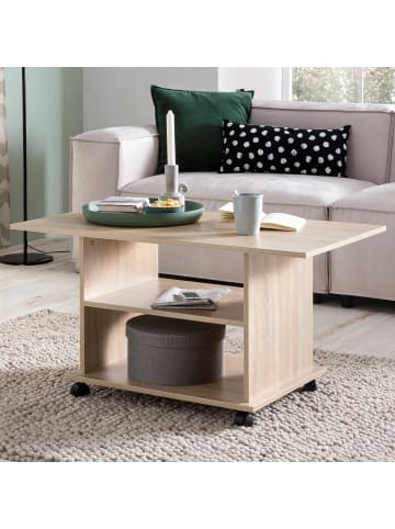KADIMA DESIGN Design Couchtisch WL5.739 95 x 51 x 54,5 cm Drehbar mit in Sonoma