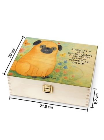 Mr. & Mrs. Panda Aufbewahrungsbox für Teebeutel Mops Design mit ... in Weiß