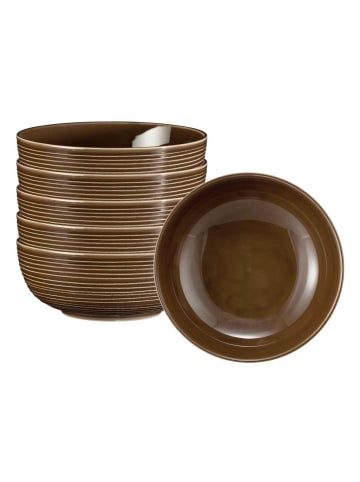 Seltmann Weiden 6er Set Foodbowl Terra ø 20,4 cm in Erdbraun