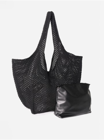 KOROSHI Mitteltechnische Crossbody-Tasche Basic in Schwarz