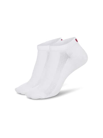 SNOCKS Sneaker Socken mit rotem Herz Mix (Love) 2 Paar