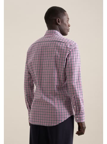 Seidensticker Flanellhemd Shaped in Rosa