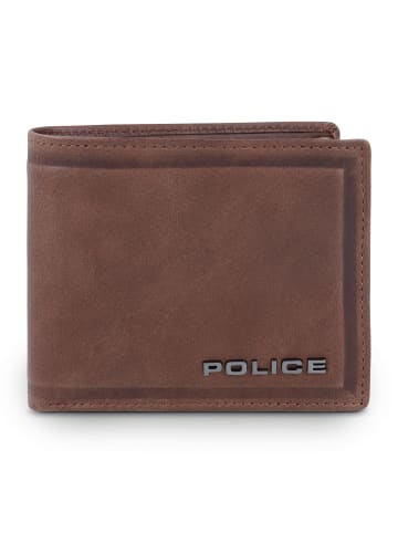 Police Geldbörse Leder 10.5 cm in brown