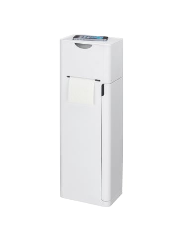 Wenko Toilettenpapier- und Toilettenbürstenhalter IMON, 6in1 in Weiß, 15 x 58 x 20 cm