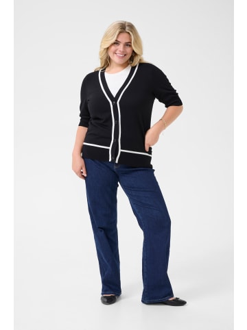 KAFFE curve Strickjacke KCmallie Regular fit in Black Deep