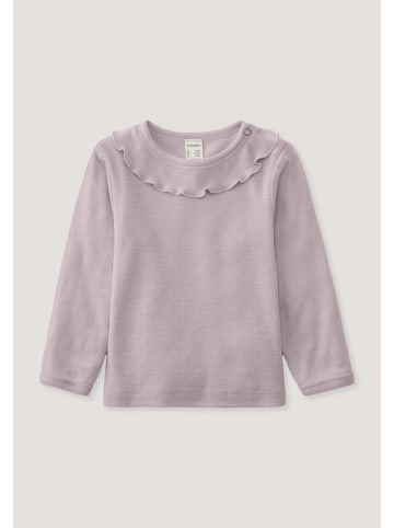 Hessnatur Hessnatur Langarmshirt Pointelle aus reiner Bio-Merinowolle in mattrosa