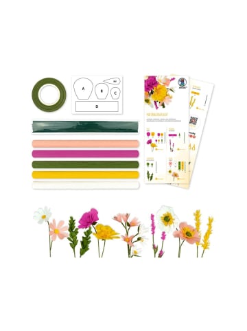 URSUS DIY Set Krepppapier Blumen  "GELB" - ab 3 Jahren