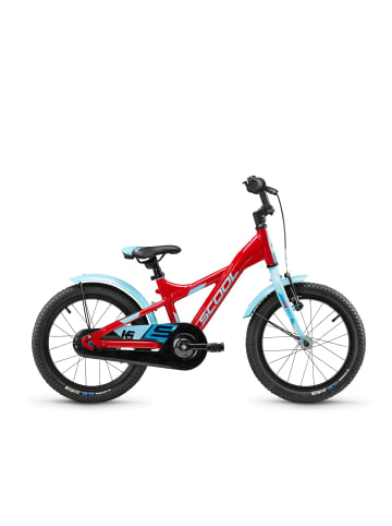 S'COOL Kinderfahrrad -  XXlite 16 Zoll 1-Gang - Red/Light Blue