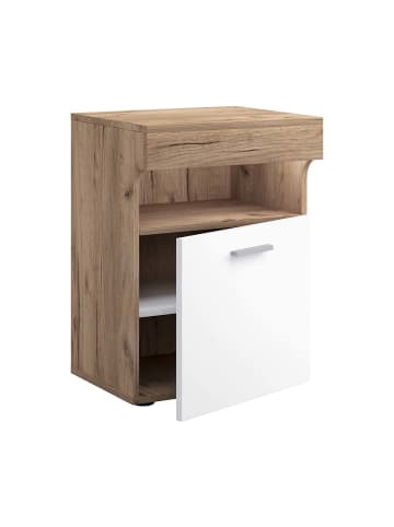 ebuy24 Nachttisch SlepalM 2 Eiche 45 x 39 cm