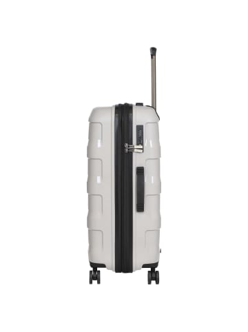 Stratic Straw+ - 4-Rollen-Trolley 66 cm M erw. (dark grey) in beige