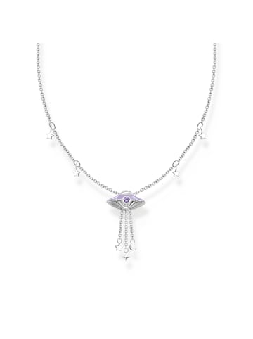 Thomas Sabo Kette Mit Ufo Und Stern Anhängern in silber, lila