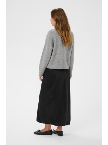 Kaffe Strickpullover KAerin Baggy fit in Light Grey Melange