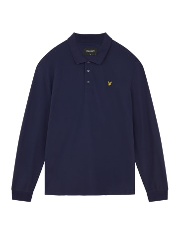 Lyle & Scott Langarm-Poloshirt in Blau