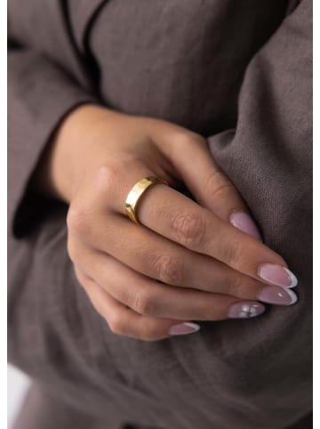 PURELEI Ring Big Shiny Adjustable Gold