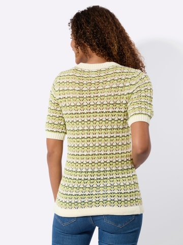 WITT WEIDEN Ajour-Pullover in lindgrün-champagner