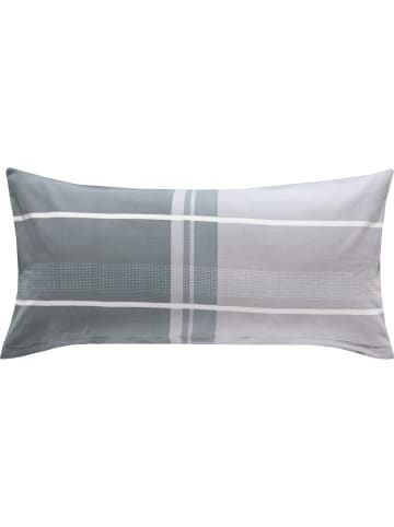 Erwin Müller Fein Biber Kissenbezug in rot-anthrazit-silber